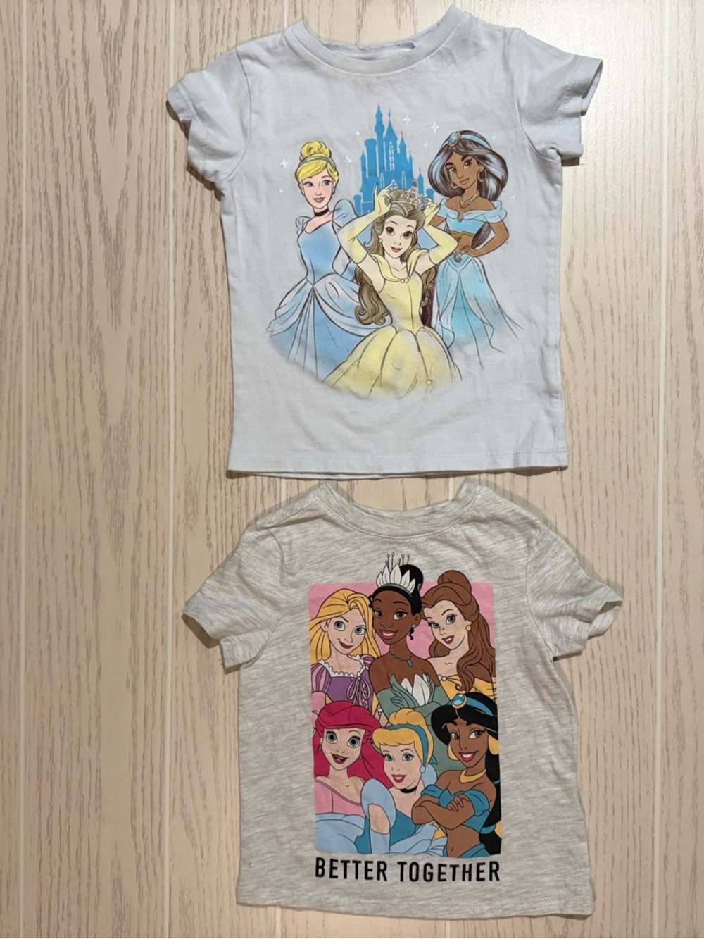 Disney Princess Tee Bundle 2T Toddler Girl Graphic Short Sleeve‎ T Shirts